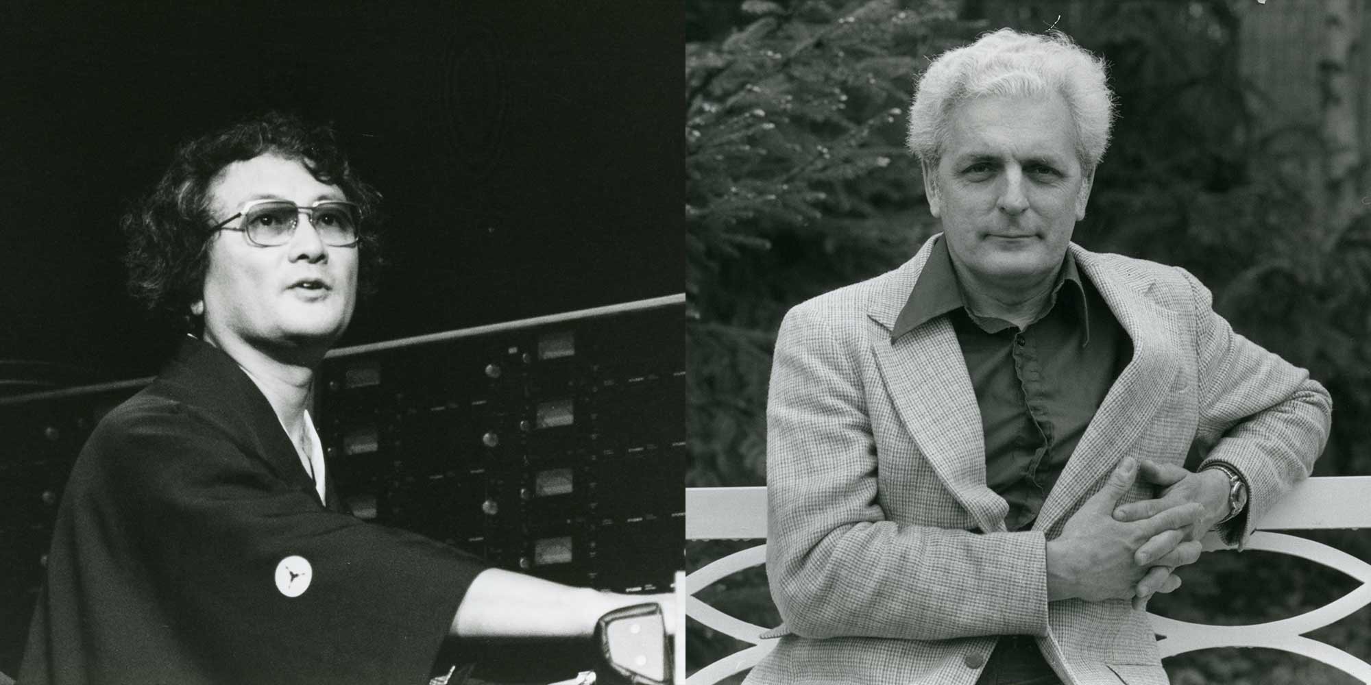 <strong>1982</strong>: Isao Tomita und Robert Arthur „Bob“ Moog, Pionier der elektronischen Musik und Erfinder des Synthesizers, zu Gast in Linz.