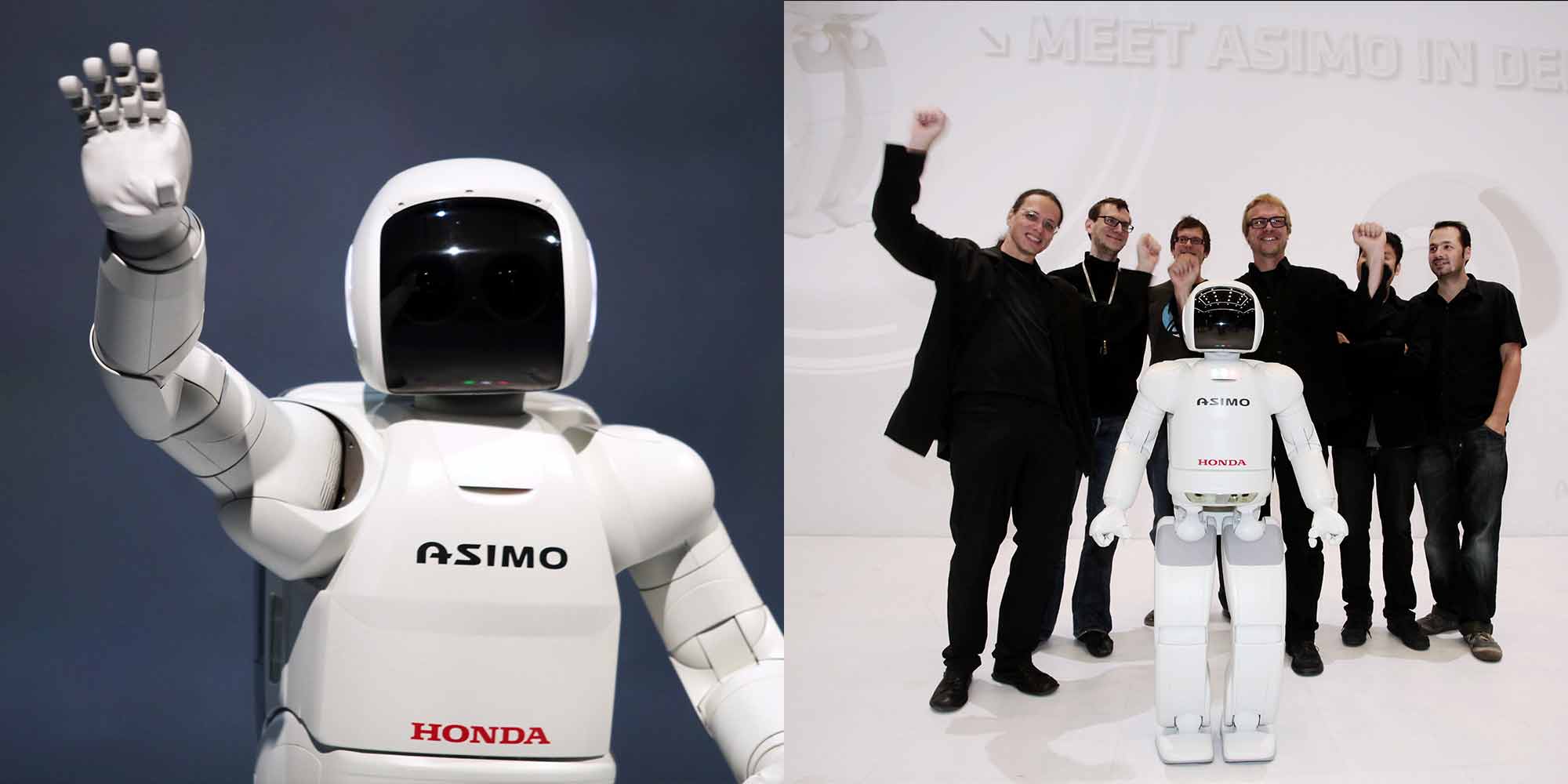 <strong>2010:</strong> Hondas ASIMO ist der humanoide Roboter schlechthin. Im Deep Space des Linzer Ars Electronica Center trifft die Maschine auf den Menschen.