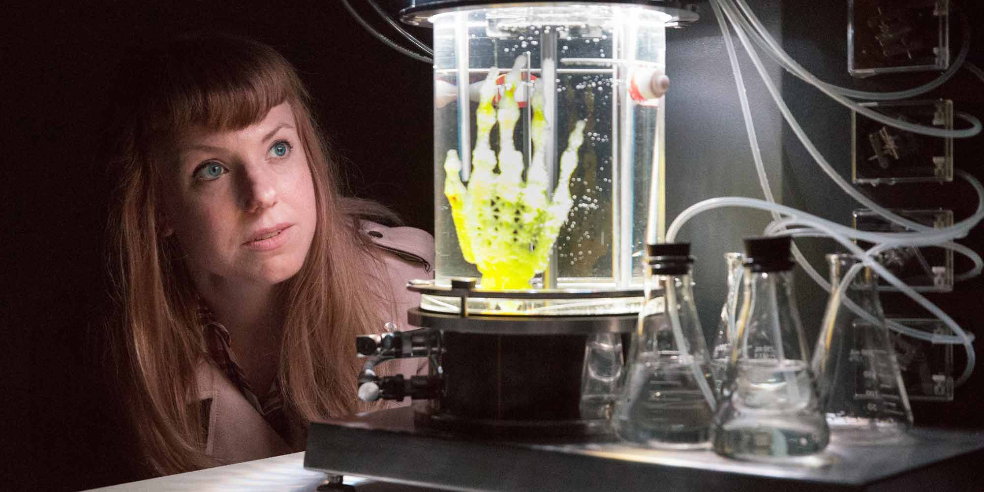 <strong>2017:</strong> "Regenerative Reliquary": Amy Karle uses the intelligence of human stem cells.