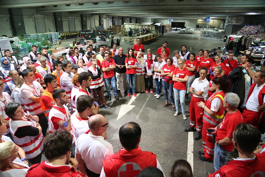 Red Cross Transit Camp Refugees POSTCITY