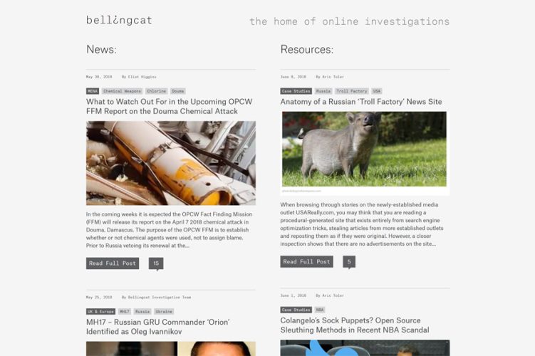Bellingcat: Looking for Traces in the Digital Environment
