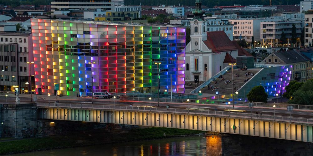 Regenbogen in Linz