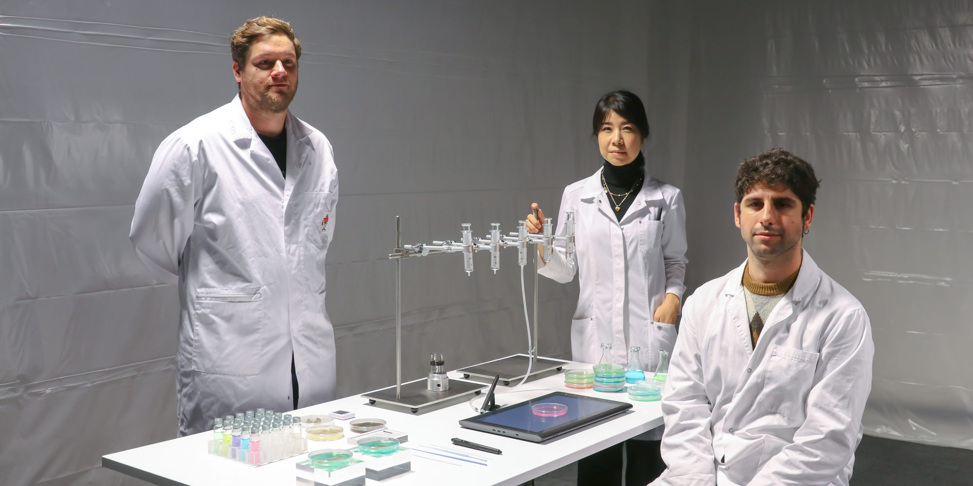 Bio Ink Research Team: Samuel Jakob Eckl, Yoko Shimizu, Georgios Tsampounaris (Ars Electronica Futurelab)