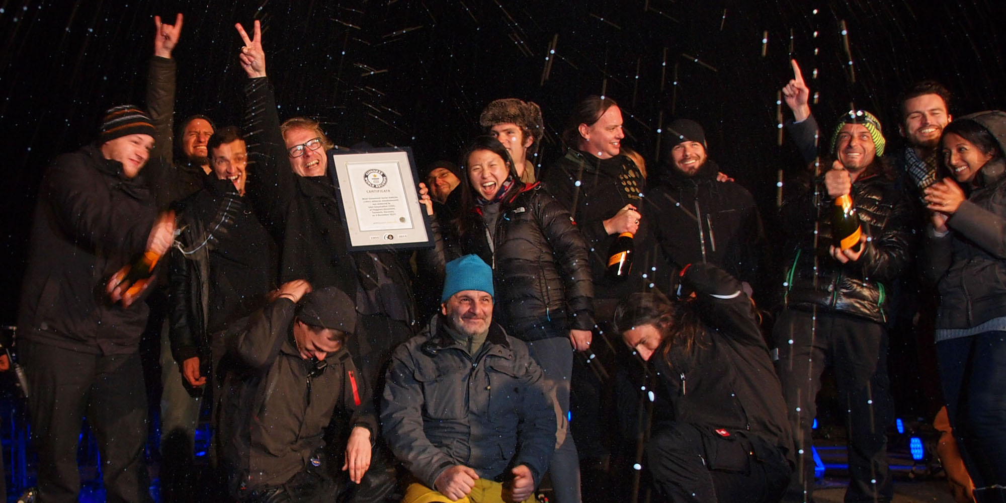 Ars Electronica Futurelab celebrating the World Record