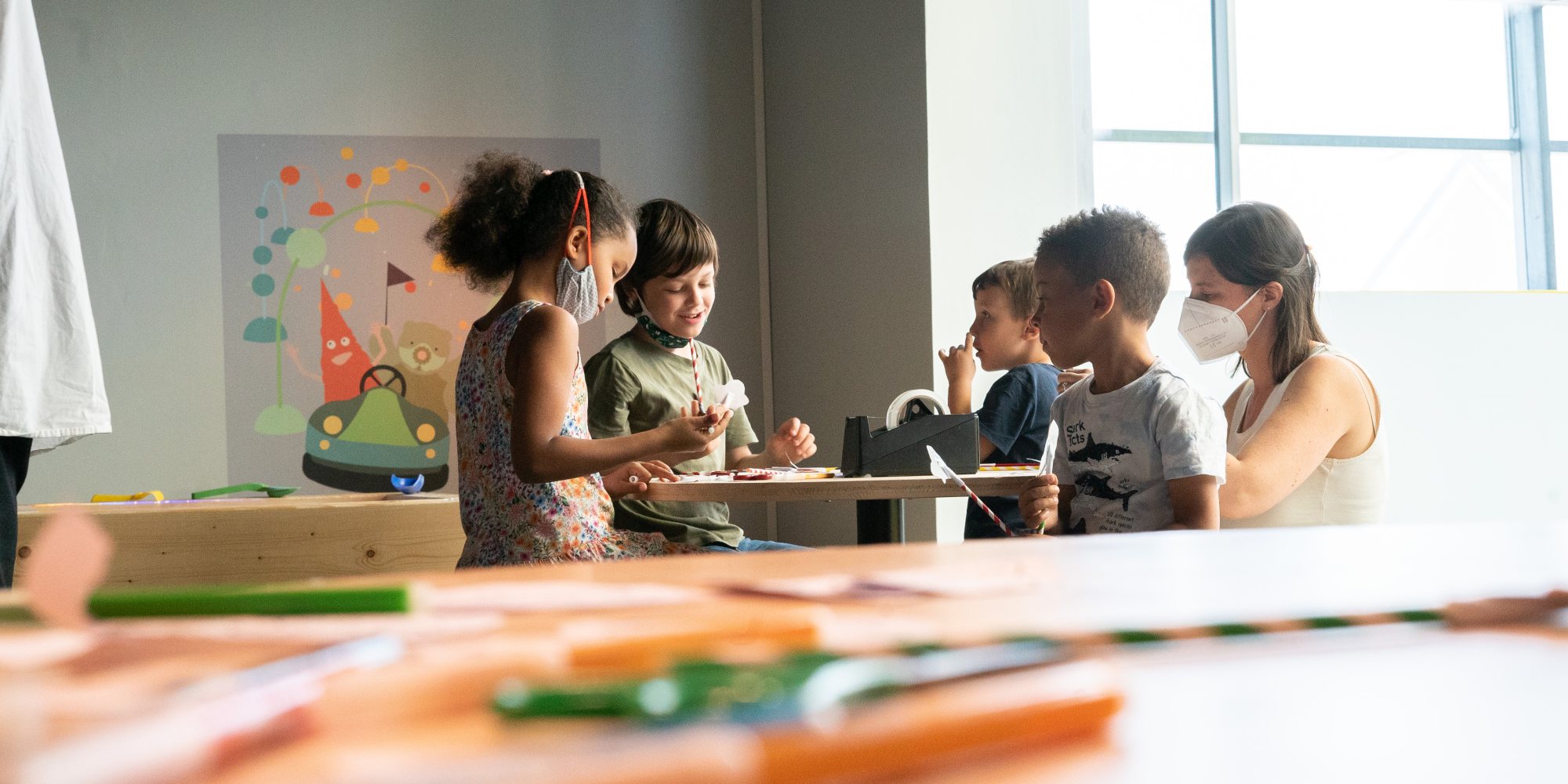 Kids at the Ars Electronica Center