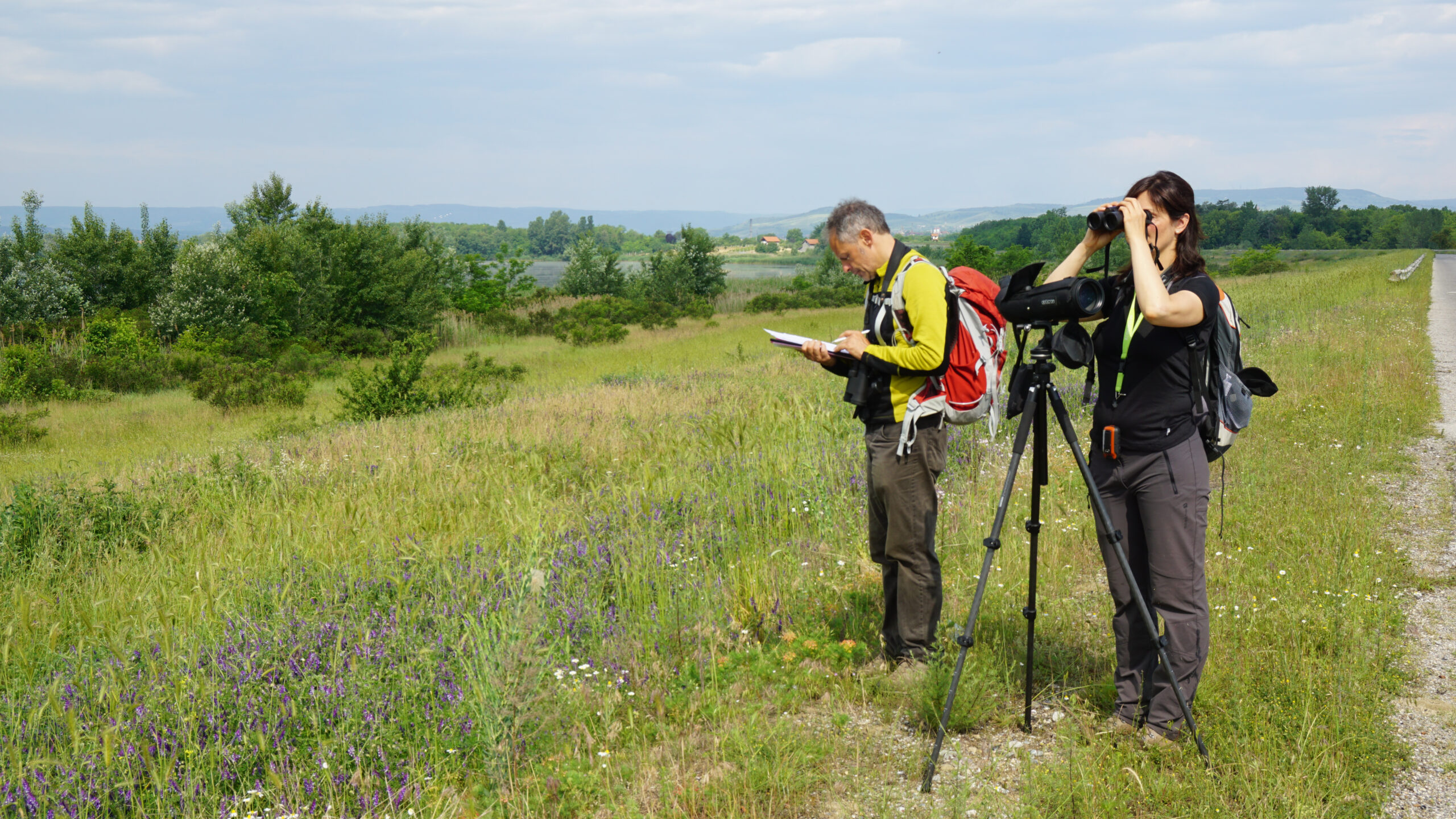 European Breeding Bird Atlas 2 volunteers in Serbia, from the citzien science initative European Bird Census Council, 2023 recipient of a European Union Prize for Citizen Science Honorary Mention. Credit: European Bird Census Council. CC BY-SA 4.0