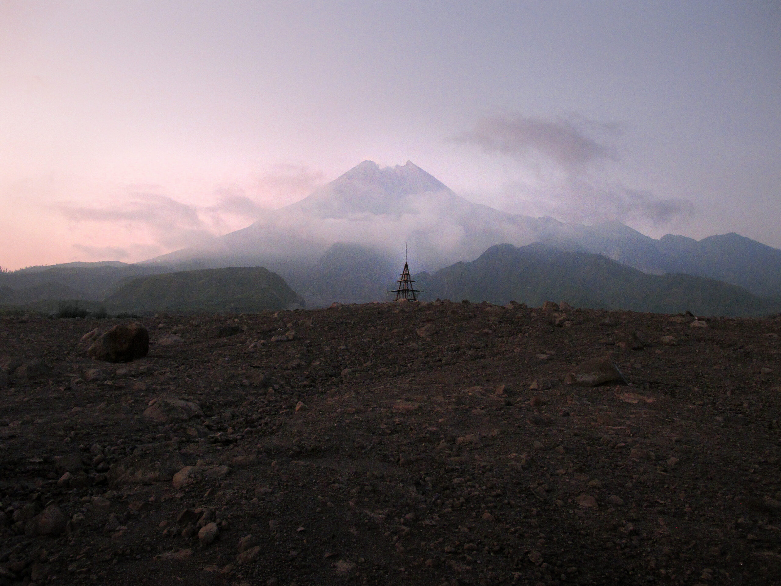 Merapi and tower