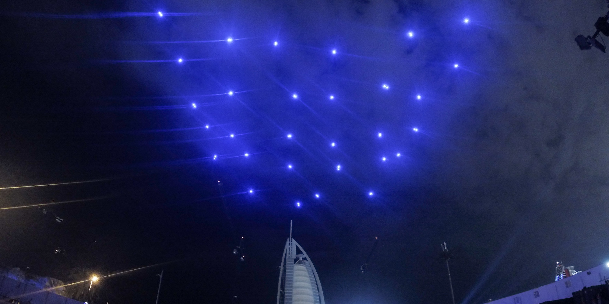 Spaxels in Dubai - UAE National Day 2014