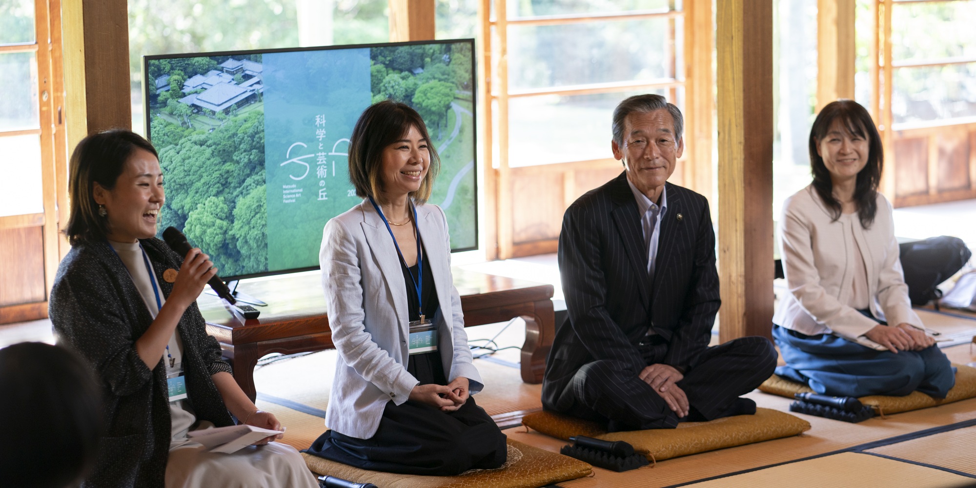 Yoko Shimizu gives an Opening Talk with the Mayor of Matsudo City