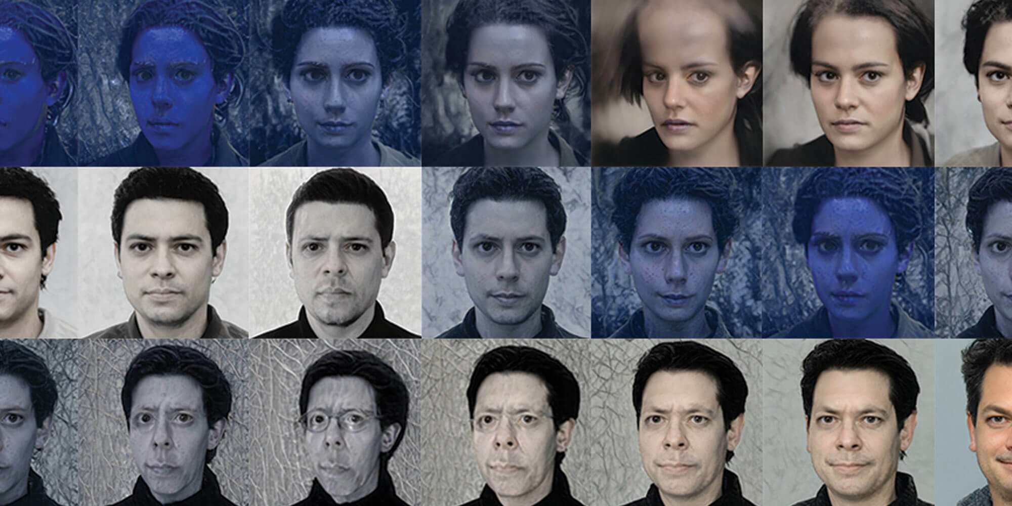 AI generated faces