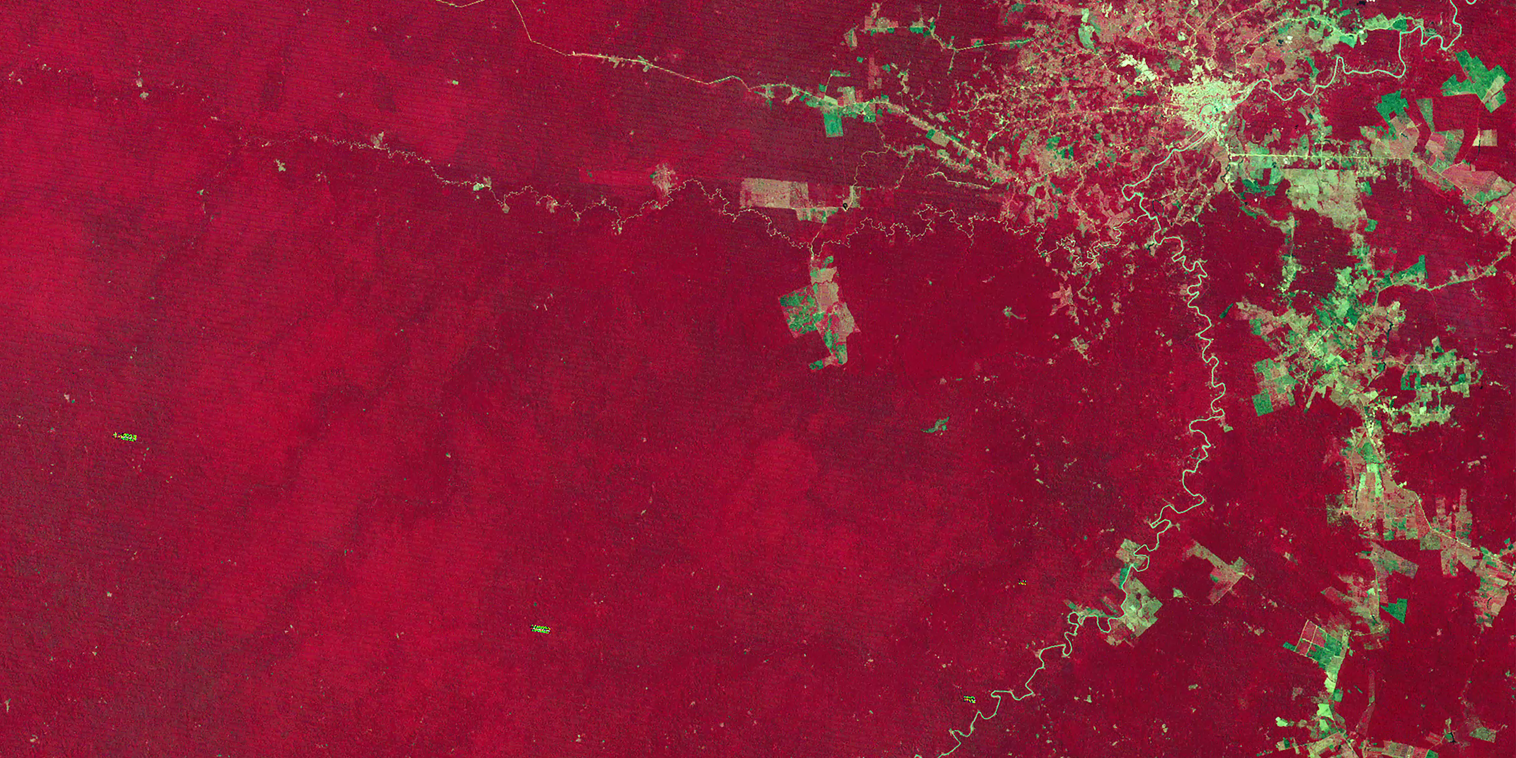 Amazon rainforest: Satellite image © ESA