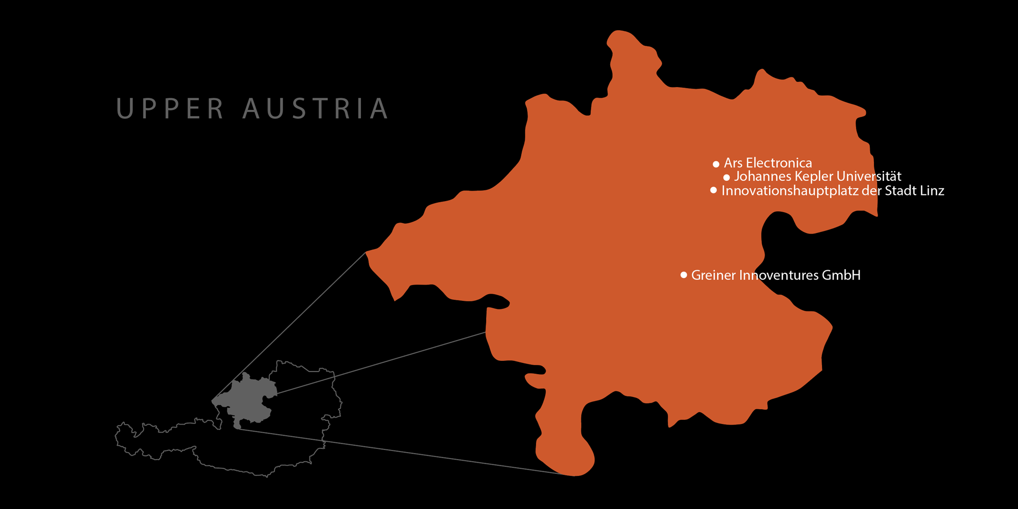 Oberösterreich-Karte