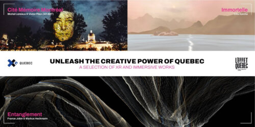 Unleash the creative power of Quebec; a selection of XR and immersive works.